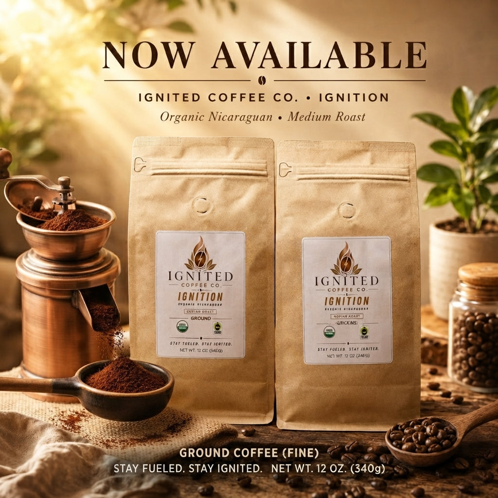 IGNITION – Organic Nicaraguan Medium Roast (Ground)